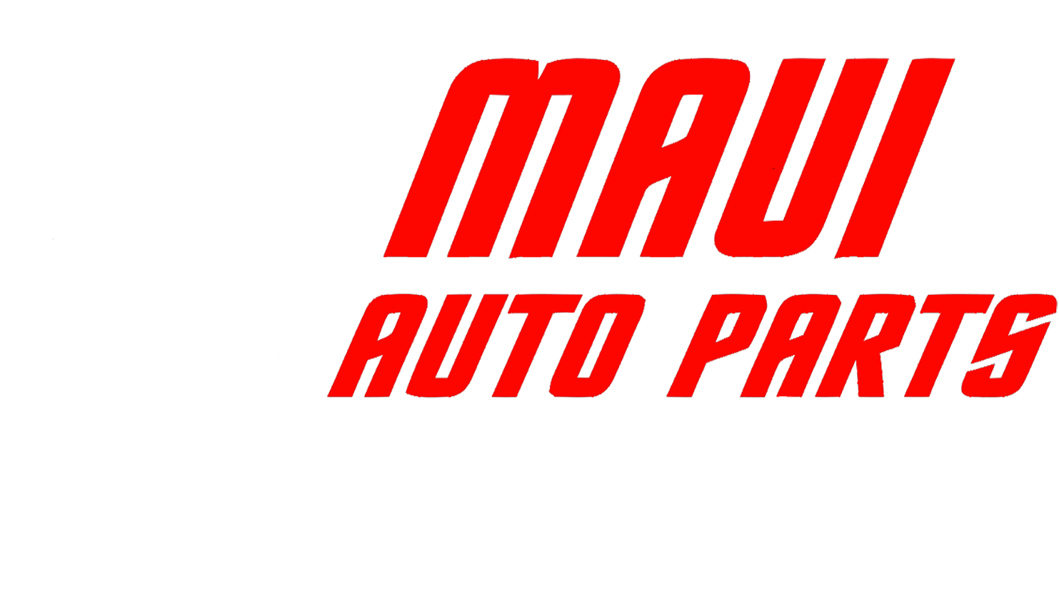 Orig. Maui Auto Parts White- Logo 1483 x 850